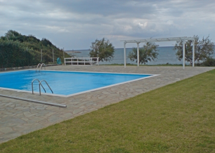 Outdoor seaside pool